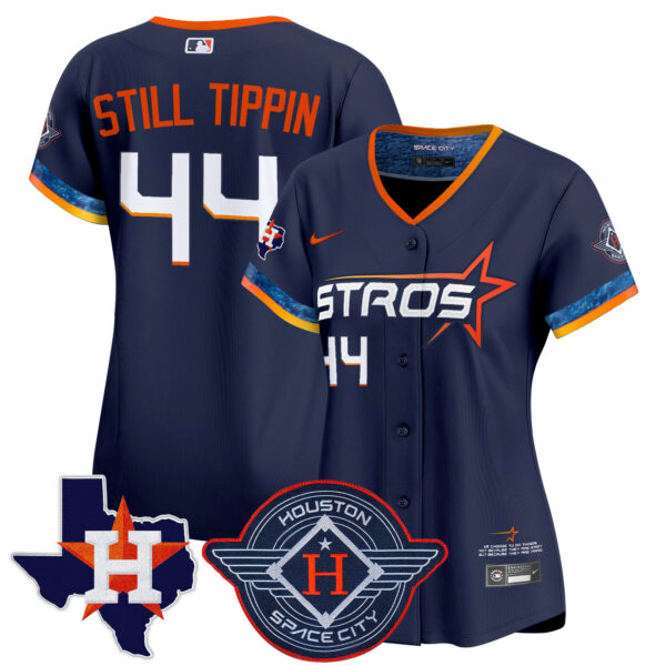 Women's Houston Astros 2025 City Connect Texas Patch Vapor Premier Limited Jersey - All Stitched - Image 16