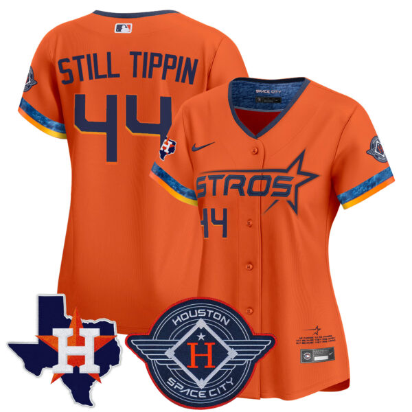 Women's Houston Astros 2025 City Connect Texas Patch Vapor Premier Limited Jersey - All Stitched - Image 34