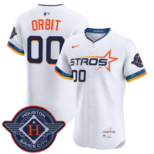 Men's Houston Astros 2025 City Connect Vapor Premier Elite Jersey - All Stitched - Image 5