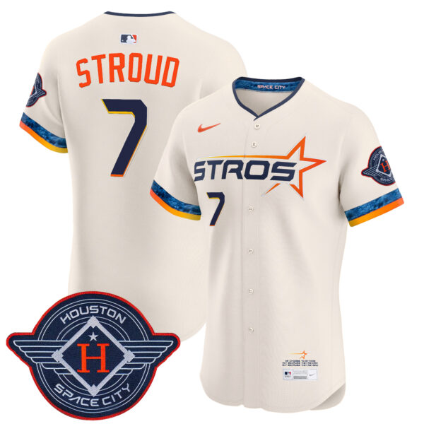 Men's Houston Astros 2025 City Connect Vapor Premier Elite Jersey - All Stitched - Image 24