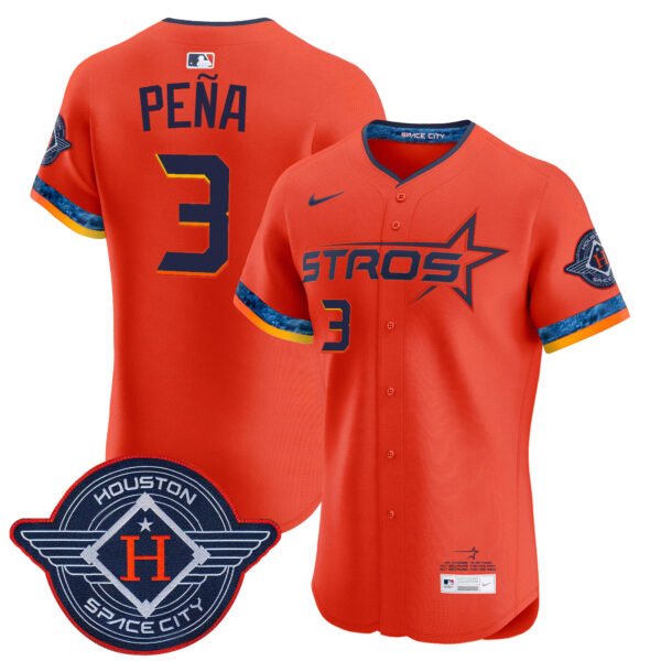 Men's Houston Astros 2025 City Connect Vapor Premier Elite Jersey - All Stitched - Image 32