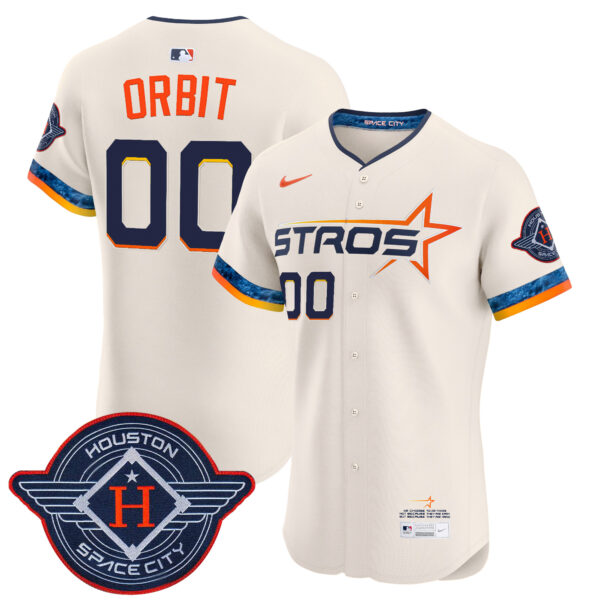 Men's Houston Astros 2025 City Connect Vapor Premier Elite Jersey - All Stitched - Image 25
