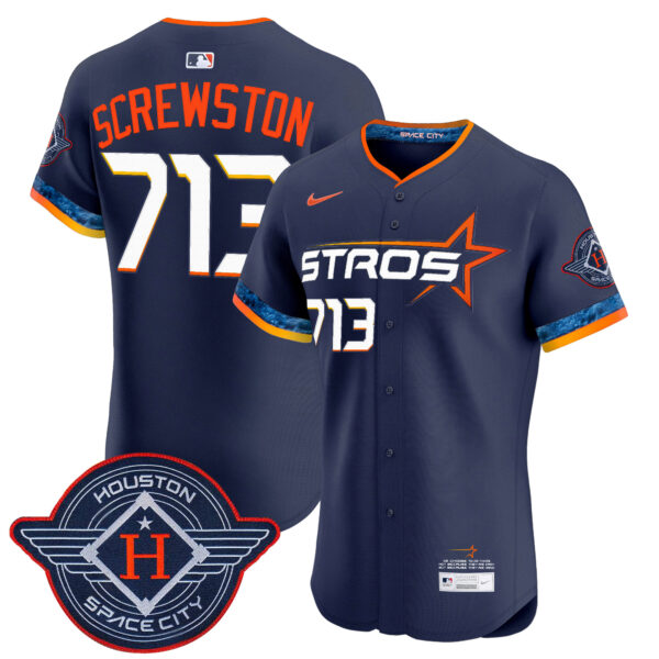 Men's Houston Astros 2025 City Connect Vapor Premier Elite Jersey - All Stitched - Image 16