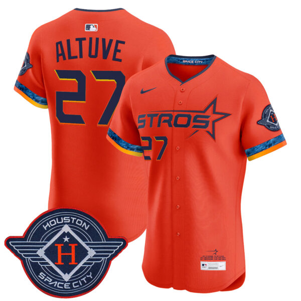 Men's Houston Astros 2025 City Connect Vapor Premier Elite Jersey - All Stitched - Image 31