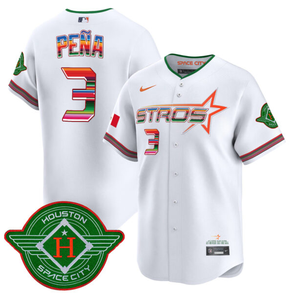 Men's Astros 2025 City Connect Mexico Vapor Premier Limited Jersey - All Stitched - Image 2