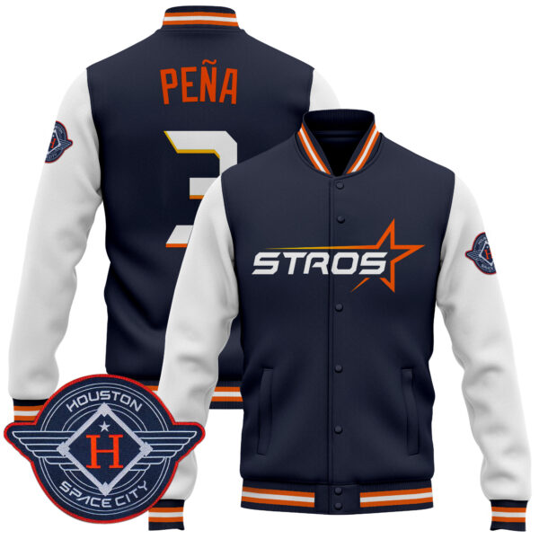 Men's Houston Astros 2025 City Connect Jacket - All Stitched - Image 10