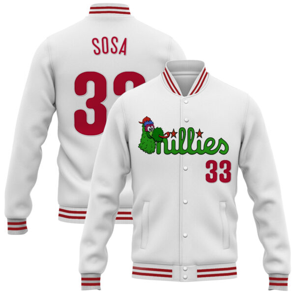 Men's Phillies Phanatic Patch Jacket - All Stitched - Image 2