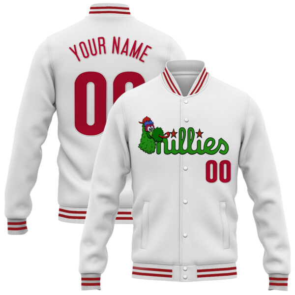 Phillies Phanatic Patch Custom Jacket - All Stitched