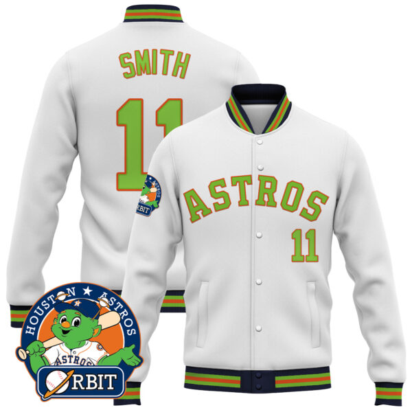 Men's Astros Orbit Patch Jacket - All Stitched - Image 17