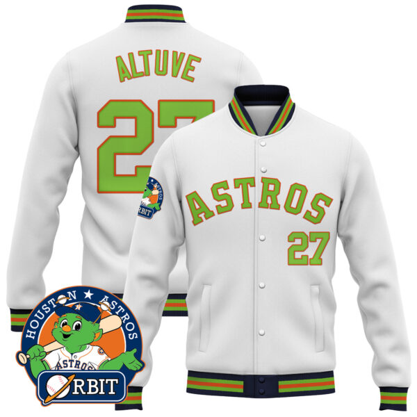 Men's Astros Orbit Patch Jacket - All Stitched - Image 10
