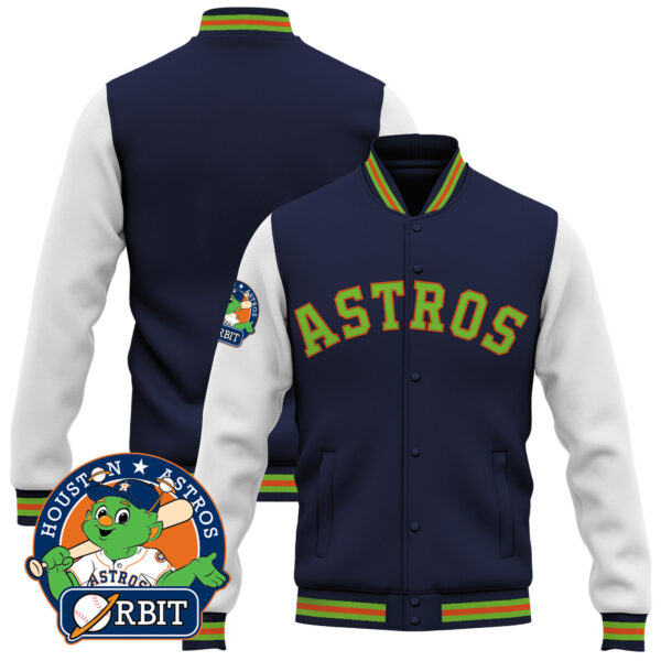 Men's Astros Orbit Patch Jacket - All Stitched - Image 27