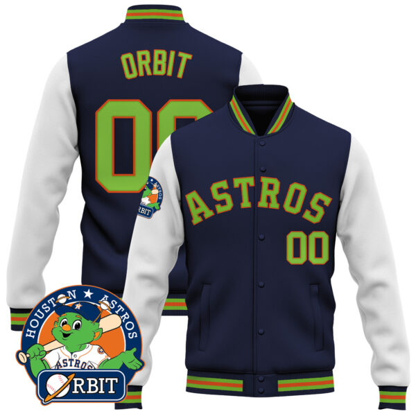 Men's Astros Orbit Patch Jacket - All Stitched - Image 23
