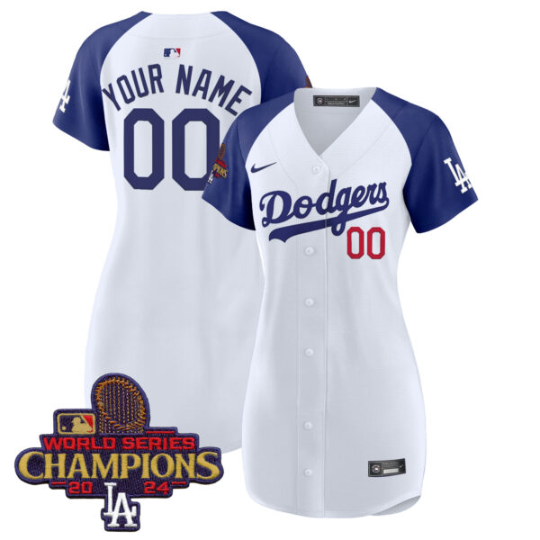 Dodgers 2024 World Series Champions Patch Baseball Custom Dress - All Stitched - Image 3