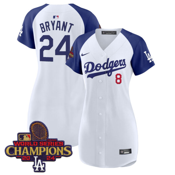 Women's Dodgers 2024 World Series Champions Patch Baseball Dress - All Stitched - Image 35