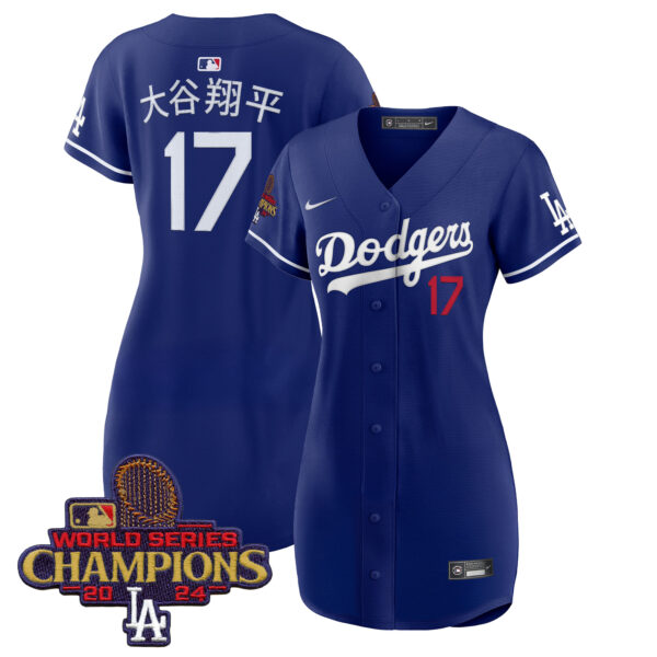 Women's Dodgers 2024 World Series Champions Patch Baseball Dress - All Stitched - Image 25