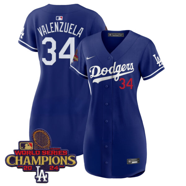 Women's Dodgers 2024 World Series Champions Patch Baseball Dress - All Stitched - Image 18