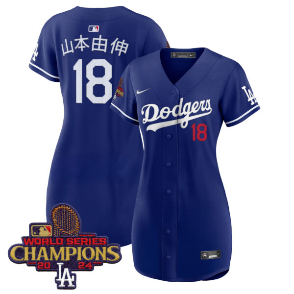 Women's Dodgers 2024 World Series Champions Patch Baseball Dress - All Stitched - Image 26