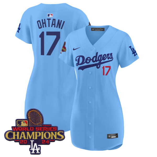 Women's Dodgers 2024 World Series Champions Patch Baseball Dress - All Stitched - Image 43