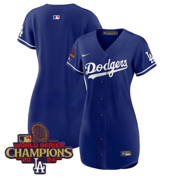 Women's Dodgers 2024 World Series Champions Patch Baseball Dress - All Stitched - Image 28