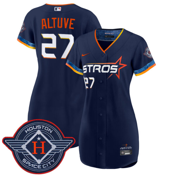 Women's Houston Astros 2025 City Connect Baseball Dress - All Stitched - Image 10