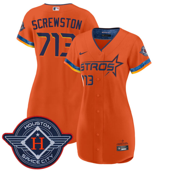 Women's Houston Astros 2025 City Connect Baseball Dress - All Stitched - Image 33