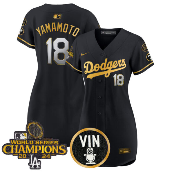 Women's Dodgers 2025 Vin Scully & #34 Fernando Patch Gold Baseball Dress - All Stitched - Image 38