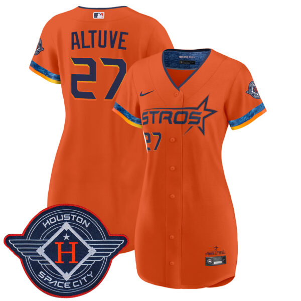 Women's Houston Astros 2025 City Connect Baseball Dress - All Stitched - Image 28