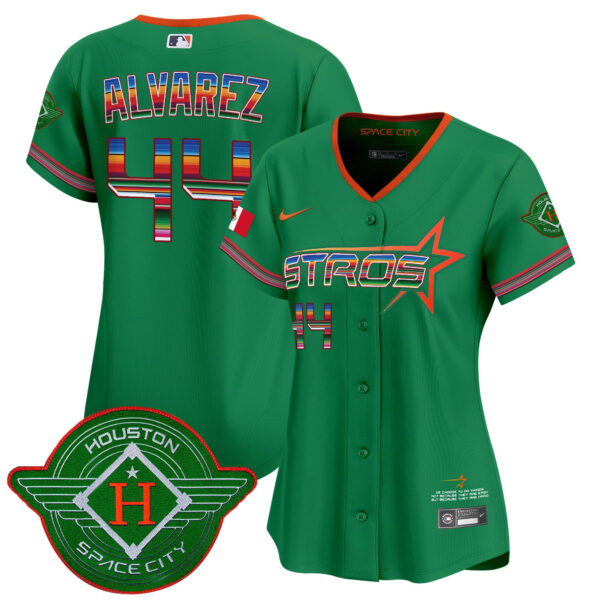 Women's Astros 2025 City Connect Mexico Vapor Premier Limited Jersey - All Stitched - Image 30