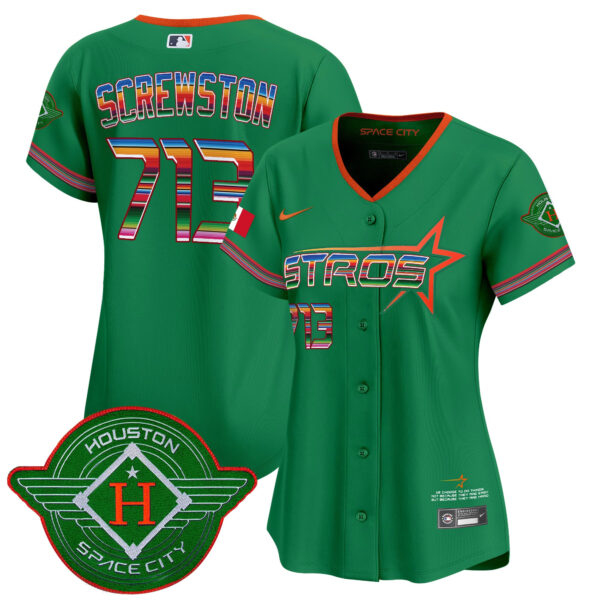 Women's Astros 2025 City Connect Mexico Vapor Premier Limited Jersey - All Stitched - Image 33