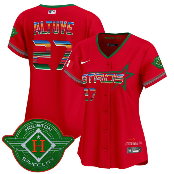 Women's Astros 2025 City Connect Mexico Vapor Premier Limited Jersey - All Stitched - Image 37