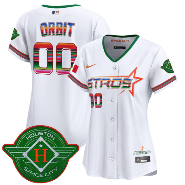 Women's Astros 2025 City Connect Mexico Vapor Premier Limited Jersey - All Stitched - Image 5