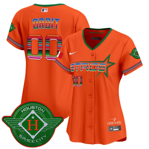 Women's Astros 2025 City Connect Mexico Vapor Premier Limited Jersey - All Stitched - Image 23