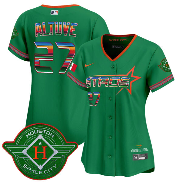 Women's Astros 2025 City Connect Mexico Vapor Premier Limited Jersey - All Stitched - Image 28