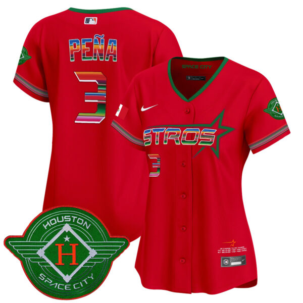 Women's Astros 2025 City Connect Mexico Vapor Premier Limited Jersey - All Stitched - Image 38