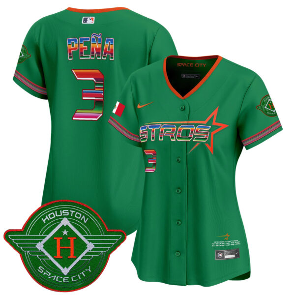 Women's Astros 2025 City Connect Mexico Vapor Premier Limited Jersey - All Stitched - Image 29
