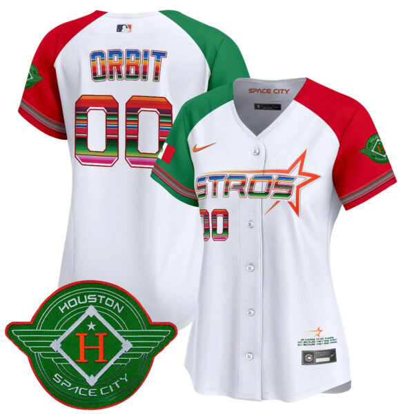 Women's Astros 2025 City Connect Mexico Vapor Premier Limited Jersey - All Stitched - Image 50
