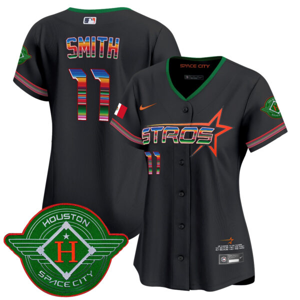 Women's Astros 2025 City Connect Mexico Vapor Premier Limited Jersey - All Stitched - Image 17