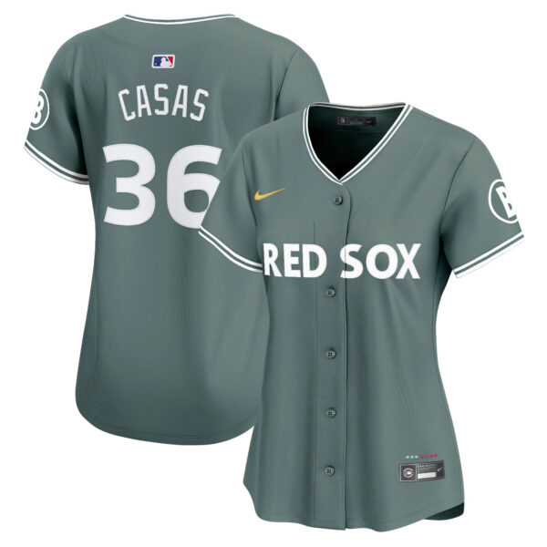 Women's Boston Red Sox 2025 City Connect Vapor Premier Limited Jersey - All Stitched - Image 4