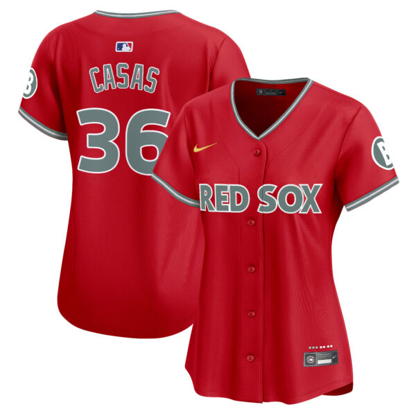 Women's Boston Red Sox 2025 City Connect Vapor Premier Limited Jersey - All Stitched - Image 31