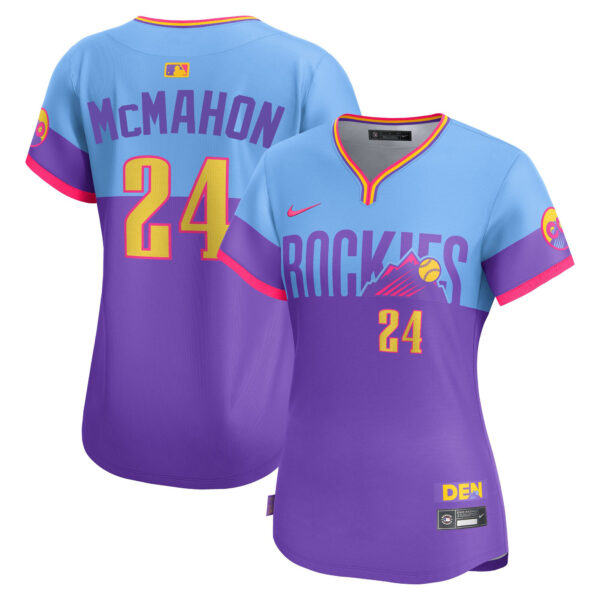 Women's Colorado Rockies 2025 City Connect Vapor Premier Limited Jersey - Stitched - Image 2