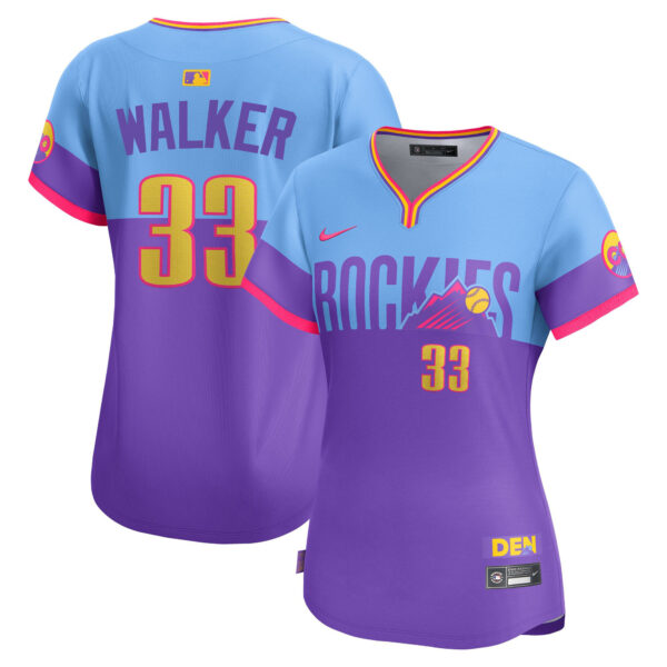 Women's Colorado Rockies 2025 City Connect Vapor Premier Limited Jersey - Stitched - Image 8