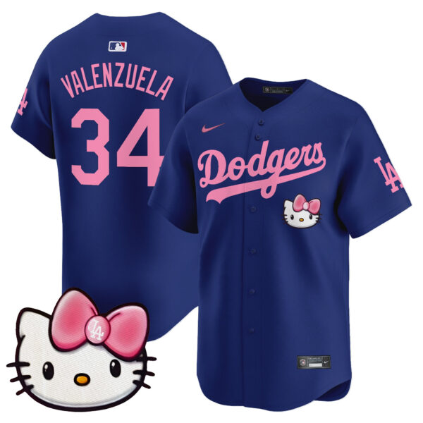Unisex Dodgers 2025 Hello Kitty Vapor Premier Limited Jersey – All Stitched - Image 44