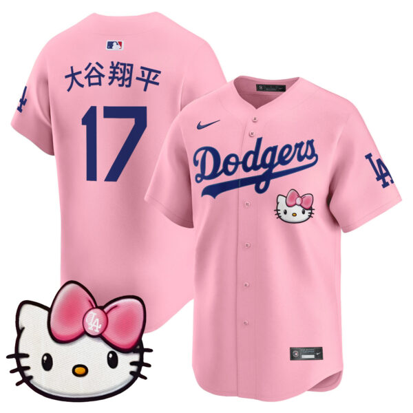 Unisex Dodgers 2025 Hello Kitty Vapor Premier Limited Jersey – All Stitched - Image 37