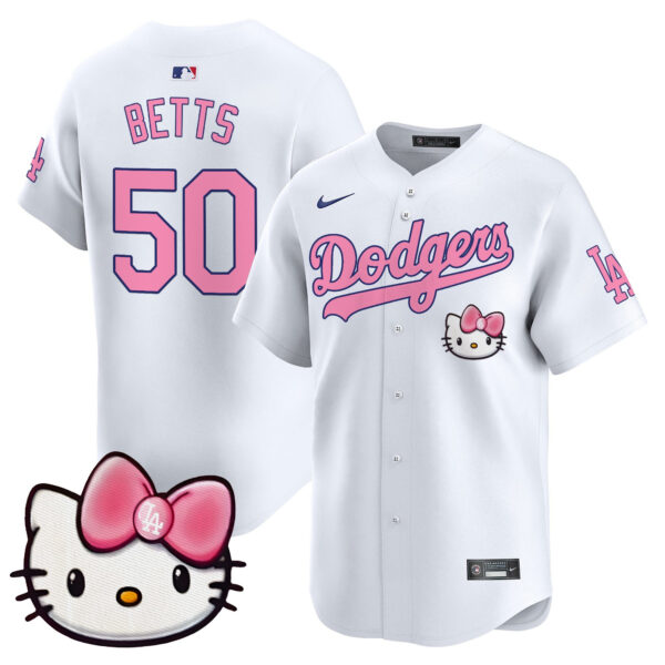 Unisex Dodgers 2025 Hello Kitty Vapor Premier Limited Jersey – All Stitched - Image 7