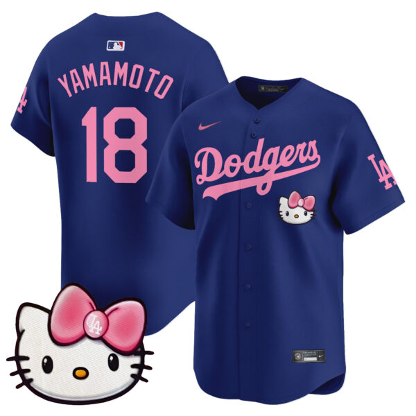 Unisex Dodgers 2025 Hello Kitty Vapor Premier Limited Jersey – All Stitched - Image 42