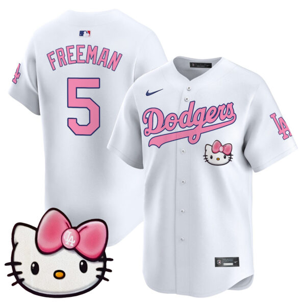 Unisex Dodgers 2025 Hello Kitty Vapor Premier Limited Jersey – All Stitched - Image 6