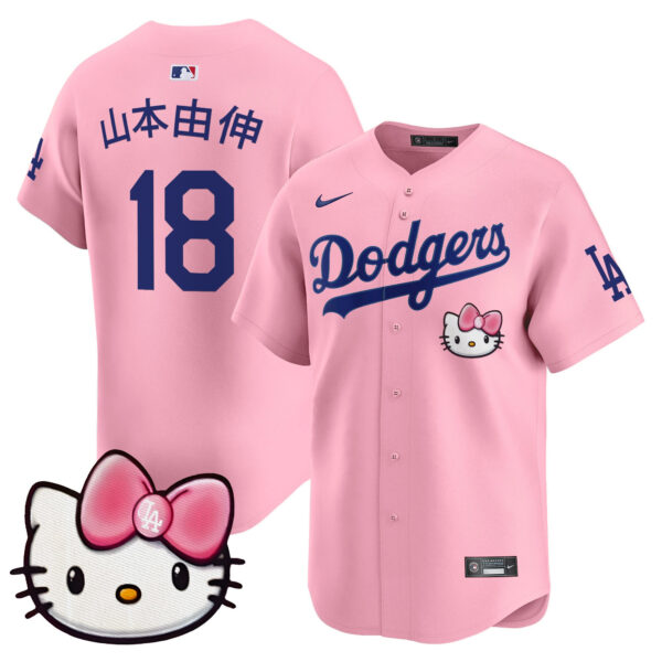 Unisex Dodgers 2025 Hello Kitty Vapor Premier Limited Jersey – All Stitched - Image 38