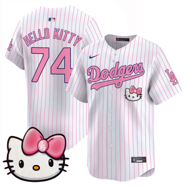 Unisex Dodgers 2025 Hello Kitty Vapor Premier Limited Jersey – All Stitched - Image 14