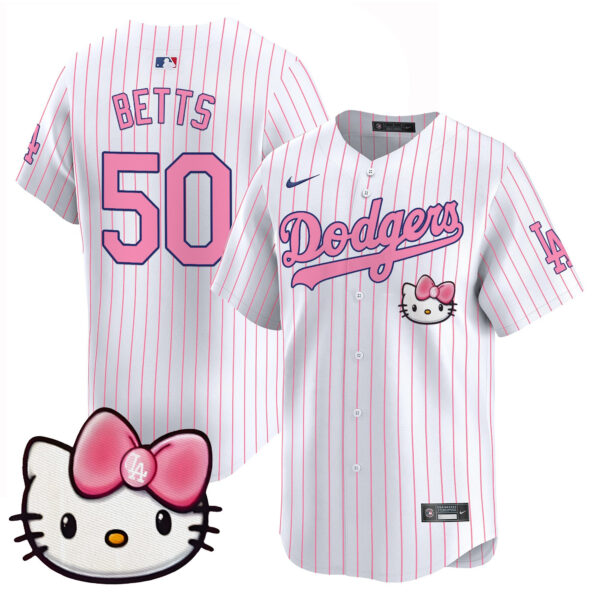 Unisex Dodgers 2025 Hello Kitty Vapor Premier Limited Jersey – All Stitched - Image 20
