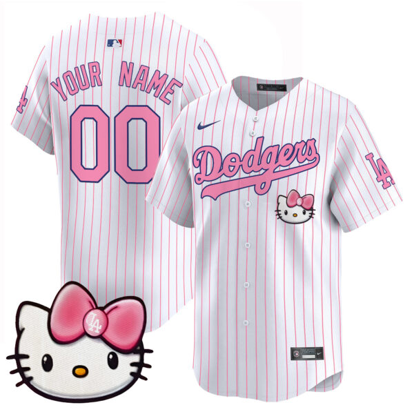 Dodgers 2025 Hello Kitty Vapor Premier Limited Custom Jersey – All Stitched - Image 4